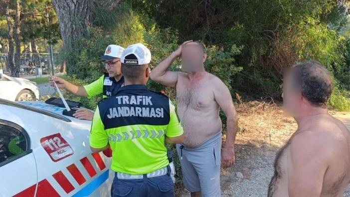 Manavgat'ta Alkolmetreyi Üflemeden Önce 5 Şişe Su İçti! Cezadan Kurtulamadı