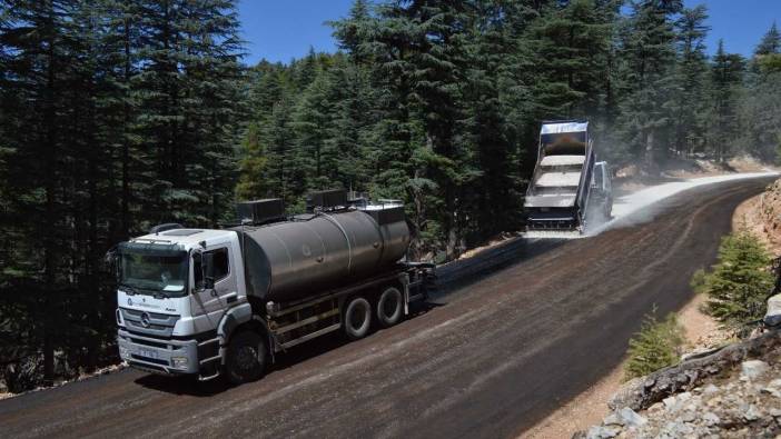 Kaş Çimbir Yolunda Asfalt Seferberliği Başladı