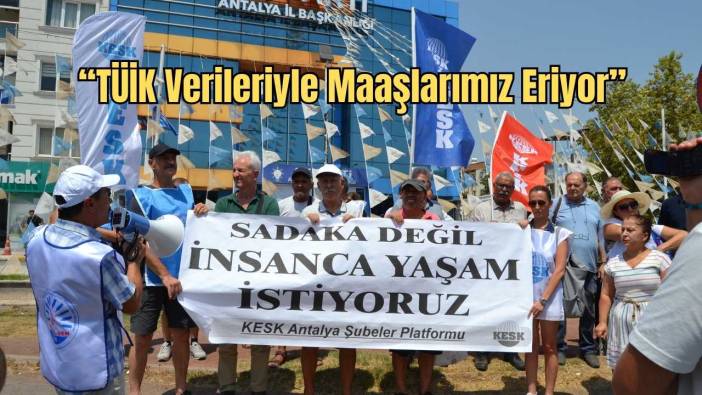 KESK Antalya’dan AKP İl Başkanlığı Önünde Zam Protestosu