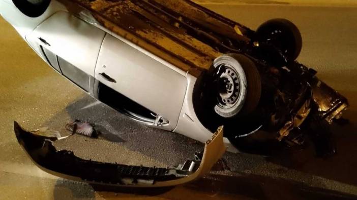 Isparta Eğirdir'de Tilki Kazası! Taklalar Attı