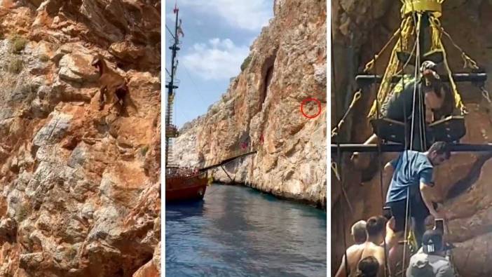 Alanya Cilvarda Burnu'nda 3 Günlük Esaret! Tur Teknesindekiler Kurtardı