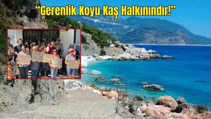 Kaş Gerenlik Koyu İhalesine Çağrı: Orman Parkı Yönetmeliği İptal Edilsin