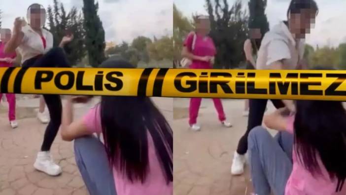 Mersin'de Şok Eden Kız Kavgası! Daha Çocuklar