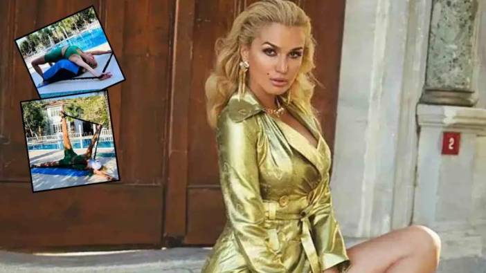 Tuğba Özay’ın Antalya’daki Çiftliğinde Pilates Şovu