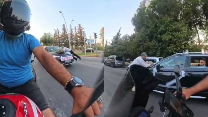 Adana’da Bahşiş İçin Gelin Arabasının Kaputuna Atladı!