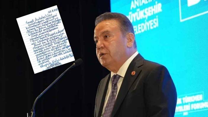 Antalya’nın Tutuklu Başkanı Böcek Açıkladı: Yazıyor!