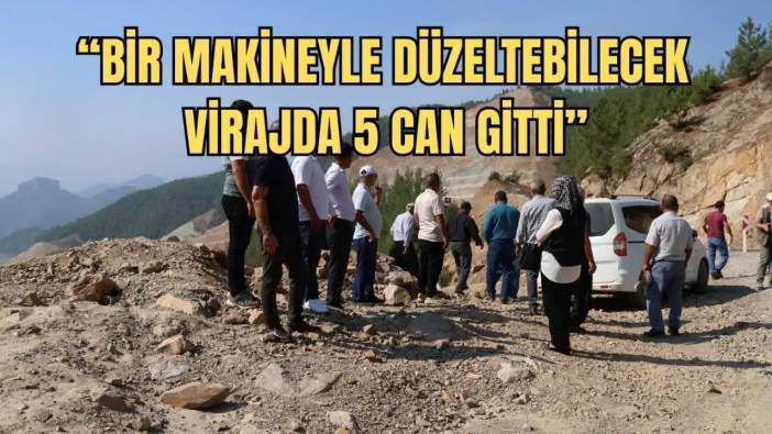 Adana’da Muhtarlar ve Vatandaş Tehlike Saçan Yolda Nöbete Başladı