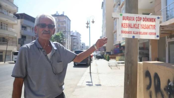 Hatay’da Esnafın Astığı Tabela Çöp Sorununu Bitirdi