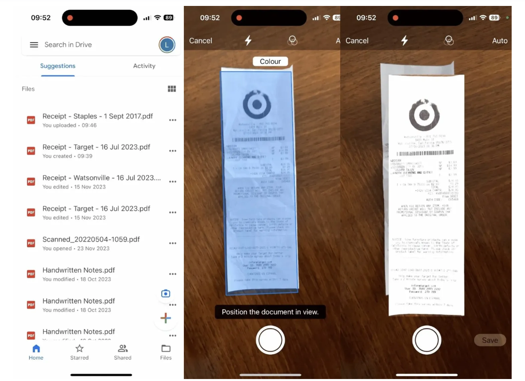 Google Drive'ın belge tarayıcısı iOS'ta!