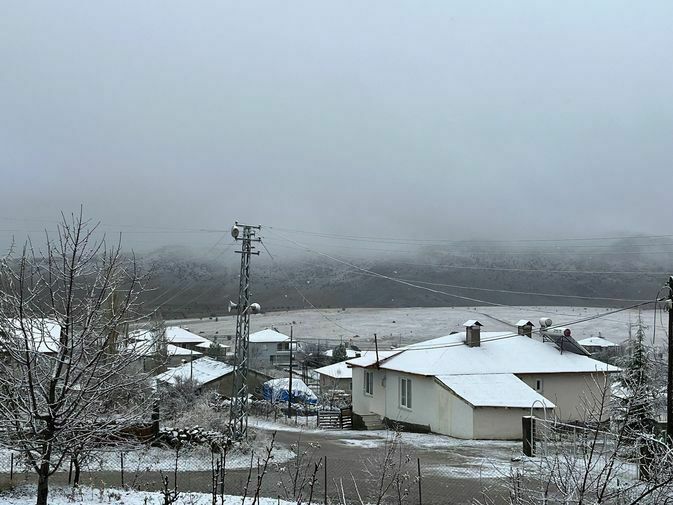 Adana'nın Yüksek Kesimlerine Mevsimin Ilk Karı Yağdı (3)