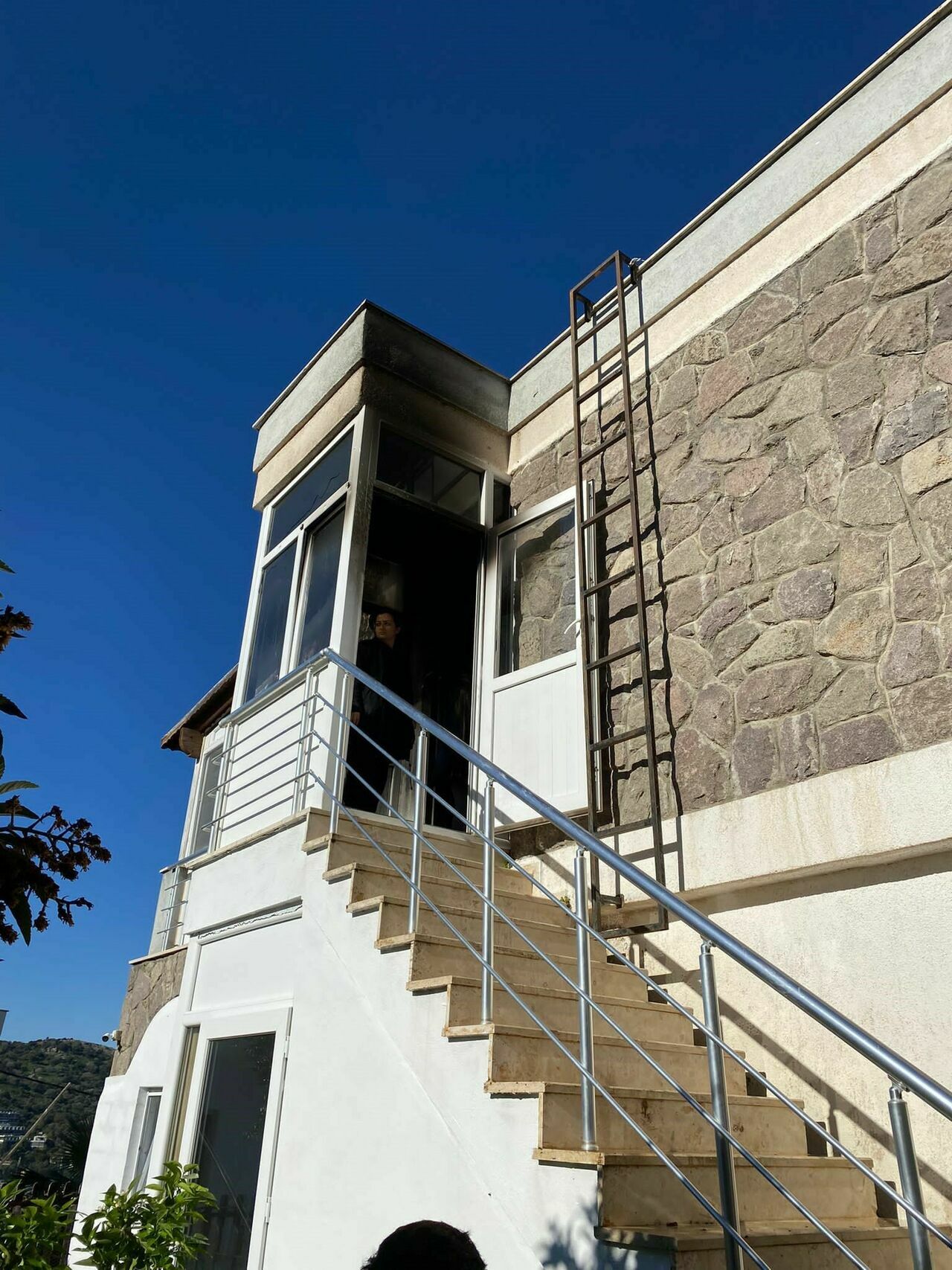 Bodrum'da Yangın Çıkan Evde Kediler Mahsur Kaldı