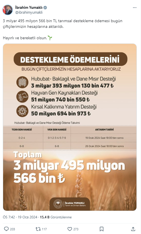 Bakanlık duyurdu: Ödemeler bugün yatırıldı