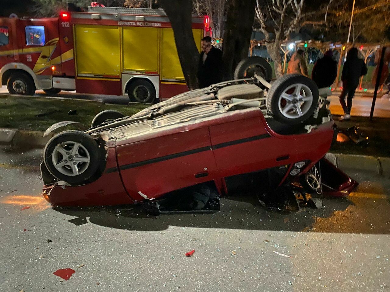 Isparta’da Feci Kaza