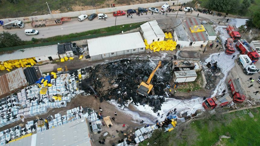 Bodrum'da Izolasyon Firmasında Korkutan Yangın! 