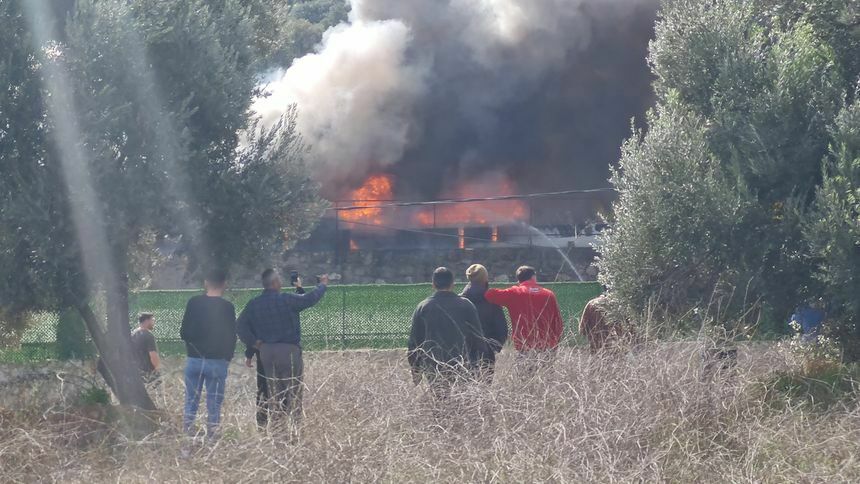Bodrum'da Izolasyon Firmasında Korkutan Yangın! 