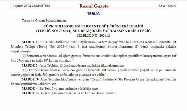 Marketlerde süt ve yoğurt ürünlerine yasak geldi