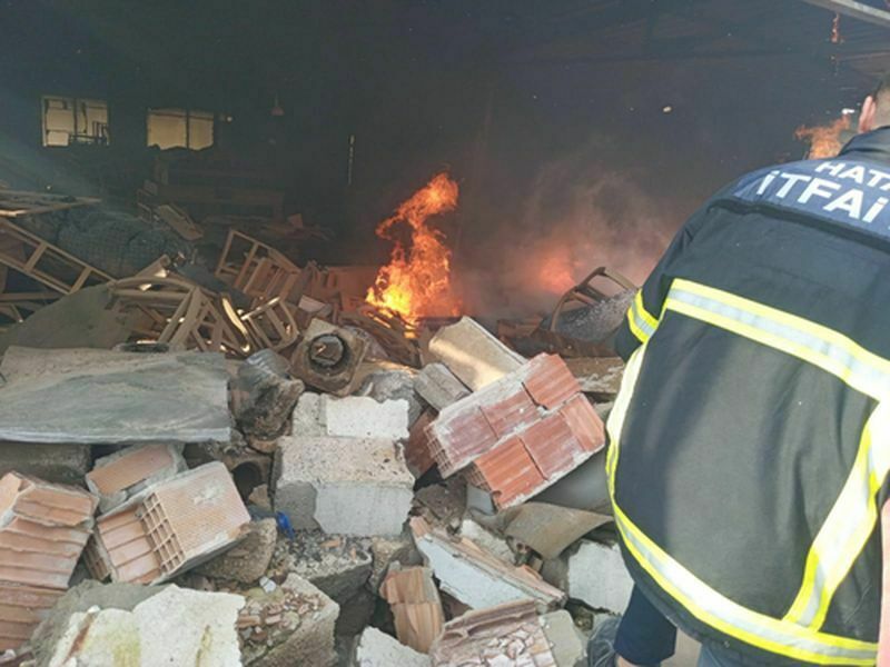 Hatay Antakya Sanayi Sitesi'nde Yangın