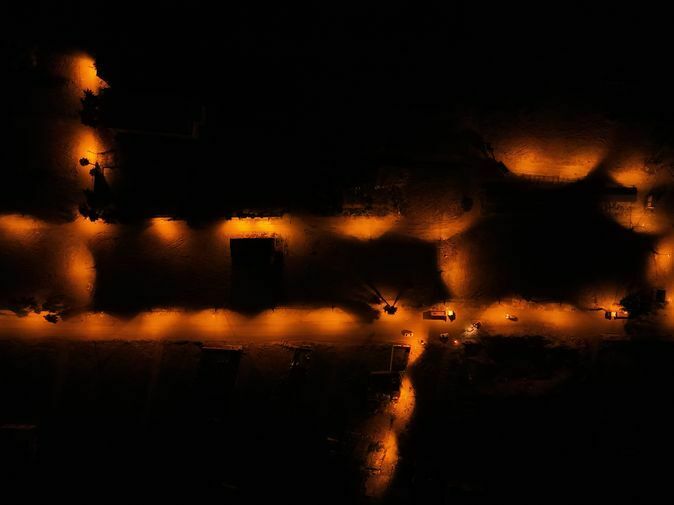 Hatay'ın Karanlığa Gömülen Bölgeleri Dronla Kaydedildi 