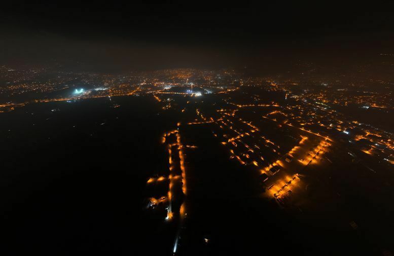 Hatay'ın Karanlığa Gömülen Bölgeleri Dronla Kaydedildi 