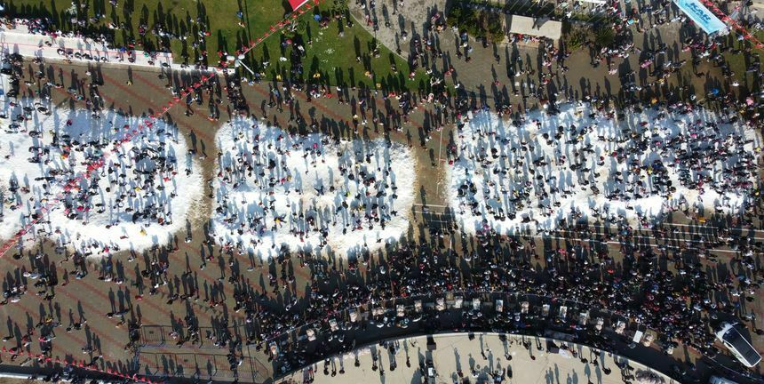 Mersin Sahilinde Kar Festivali 