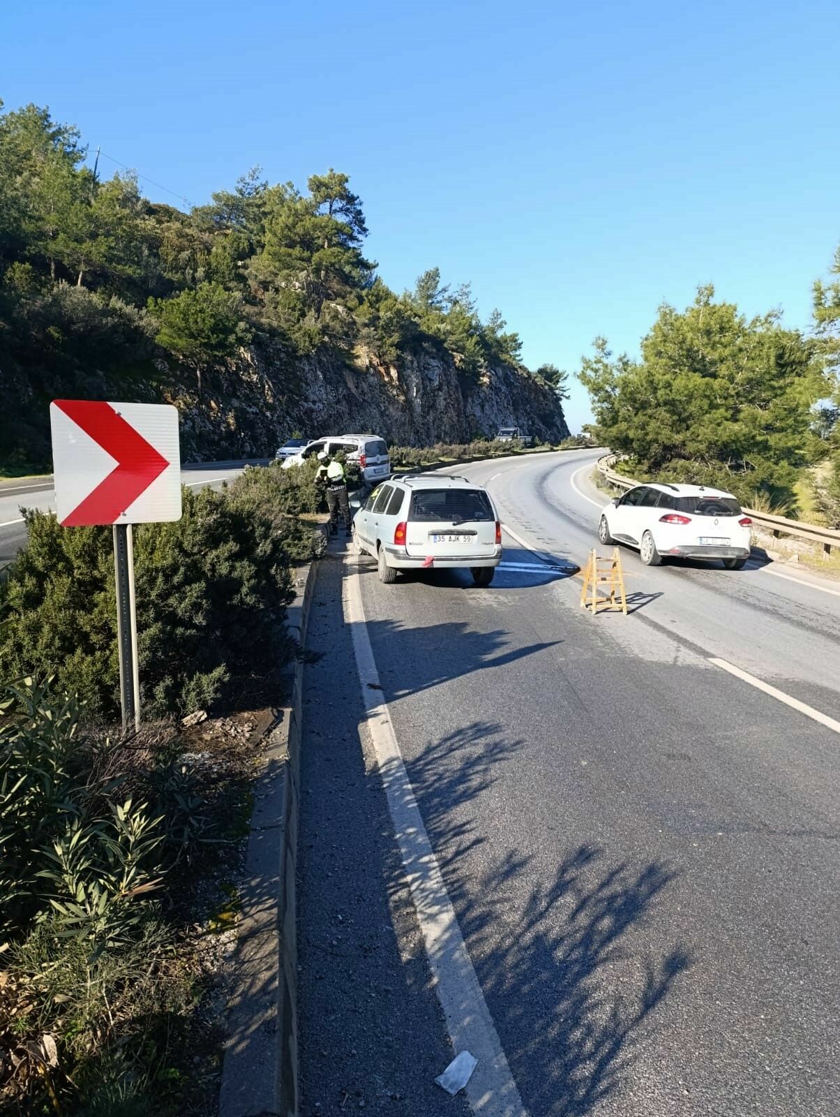 Milas Bodrum Karayolunda Buzlanma Kazası! 