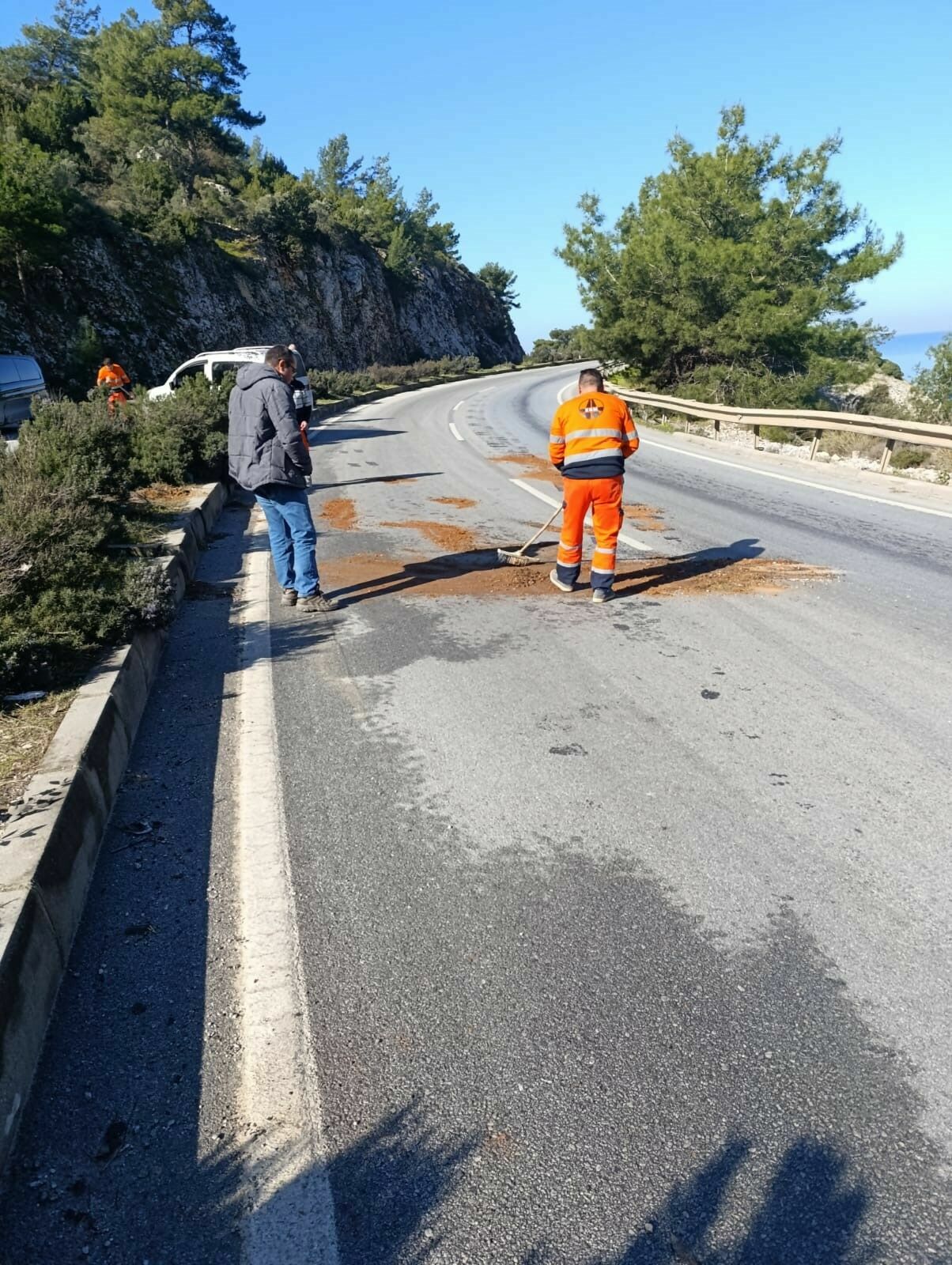 Milas Bodrum Karayolunda Buzlanma Kazası