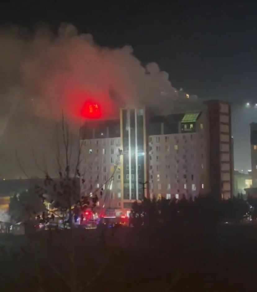 11 Katlı Rezidansta Korkutan Yangın