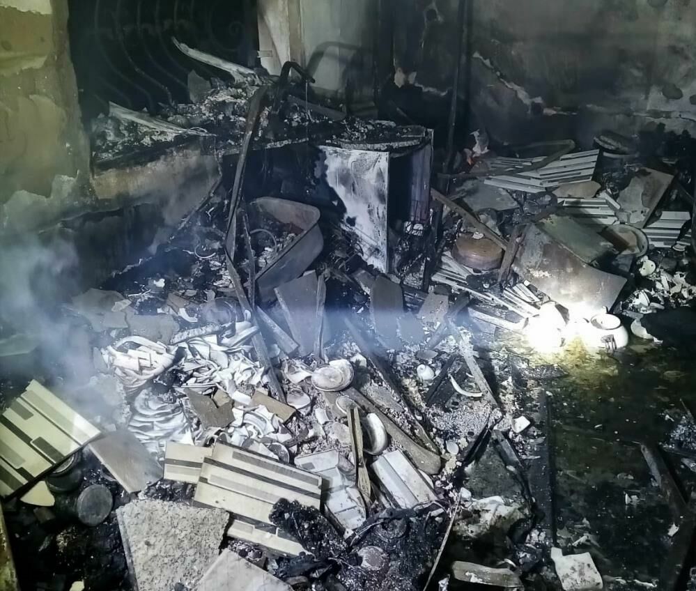 Mersin Erdemli'de yangın faciası: Emekli çift son yolculuğuna uğurlandı