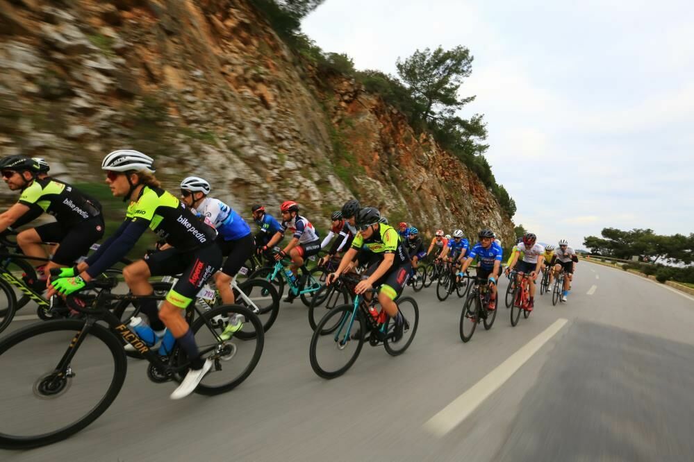 Dalyan'da bisiklet tutkunları buluşuyor