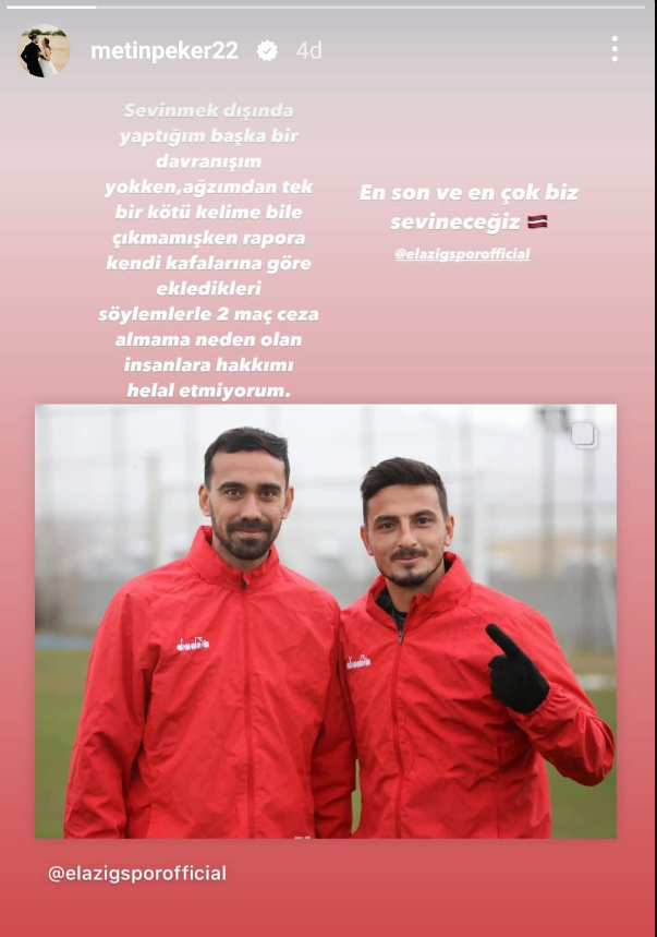 Metin Peker'den PFDK kararına sert tepki!