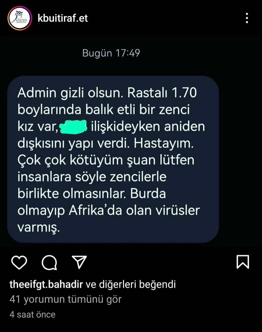 Karabük Üniversitesi Hastalık Olayı