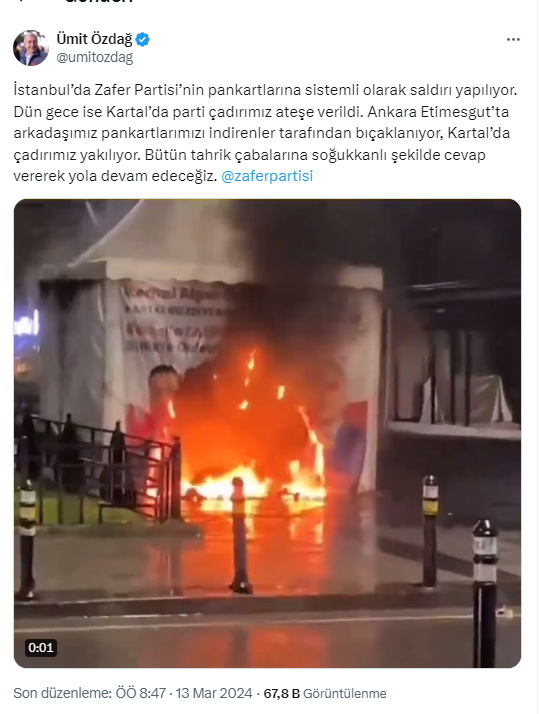 Ümit Özdağ Sosyal Medya Açıklama