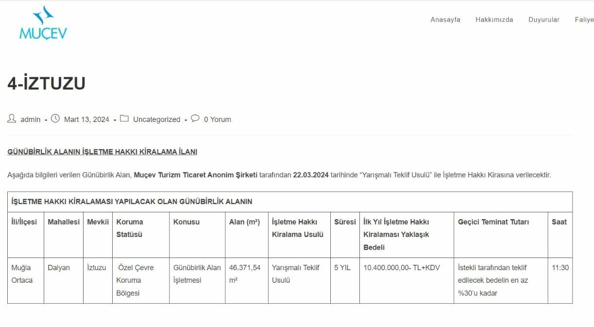 Muğla Koyları Ihaleye Çıkarılmıştı! Seçim Öncesi Muçev Geri Adım Attı  (2)