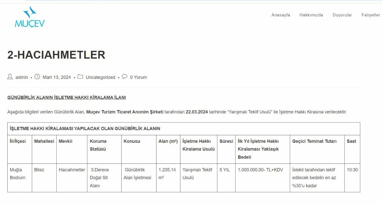 Muğla Koyları Ihaleye Çıkarılmıştı! Seçim Öncesi Muçev Geri Adım Attı  (4)