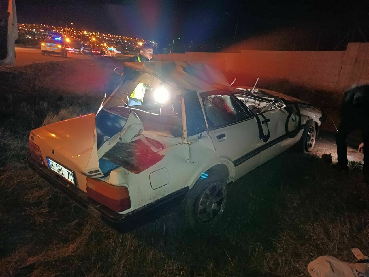 Çıkan Araç Takla Attı2