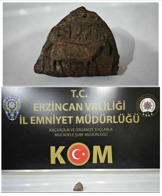 Hayvan Figürlü Kaya Parçası Ele Geçirildi