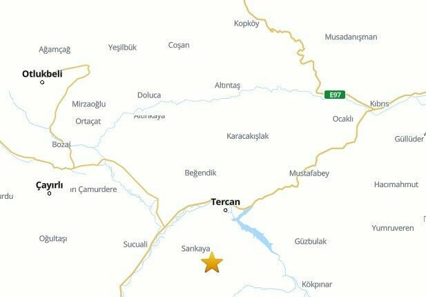 Erzincan’ın deprem meydana geldi