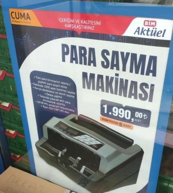 BİM para sayma makinesi getirdi! Yeni banknotlar yolda!