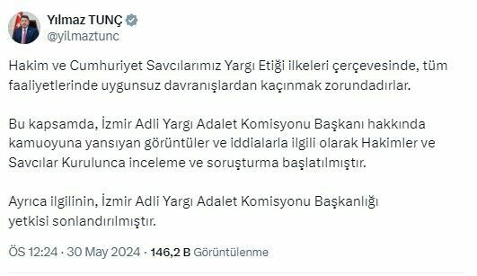 HSK adliye odasını cephaneliğe çeviren hakim Oktay Tabur'a soruşturma başlattı
