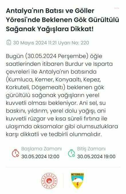 Meteoroloji'den çok sayıda il için sağanak uyarısı