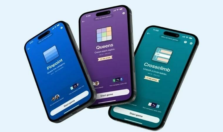 LinkedIn'e yeni oyunlar eklendi