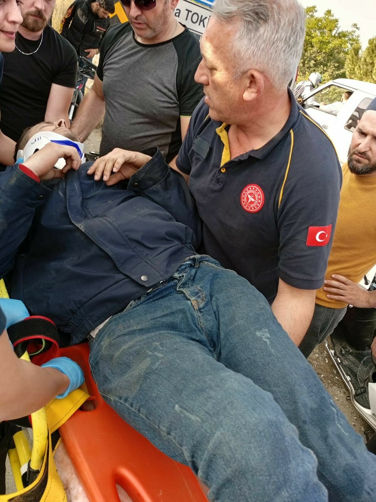 Motosiklet Bariyerlere Ok Gibi Saplandı3