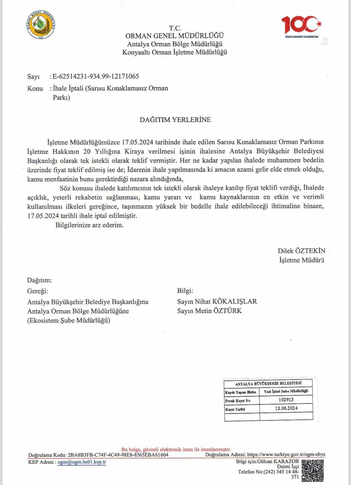 Bakanlığın Sarısu Oyunu! Sarısu Ihalesi Nasıl Iptal Edildi 2