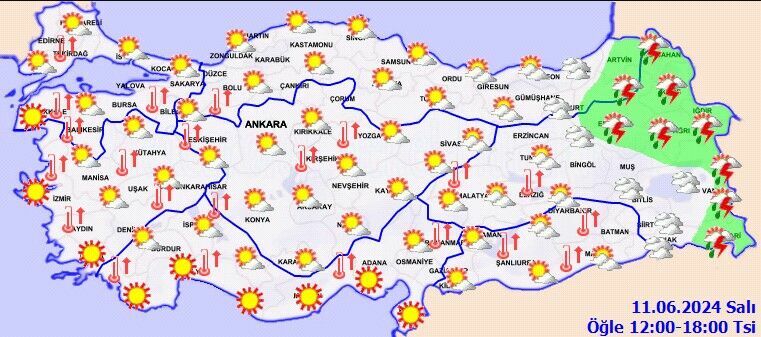 Meteoroloji uyardı! Kavurucu sıcaklar geliyor: O saatlere dikkat!