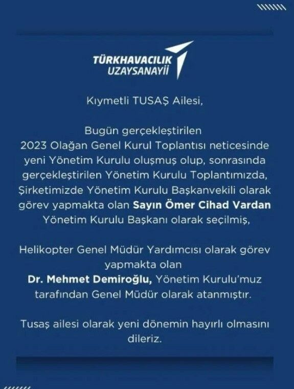 TUSAŞ Genel Müdürü Temel Kotil görevden alındı!