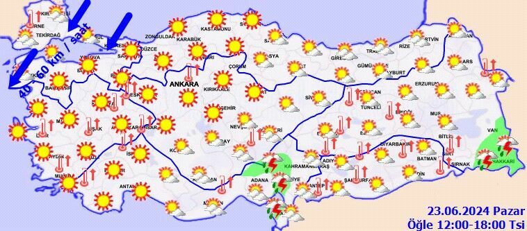 Meteoroloji uyardı! Sıcaklıklar 40 derecenin üzerine çıkıyor