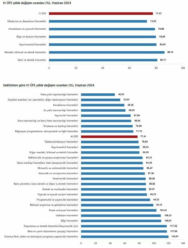 Hizmet Üretici Fiyat Endeksi yükseldi