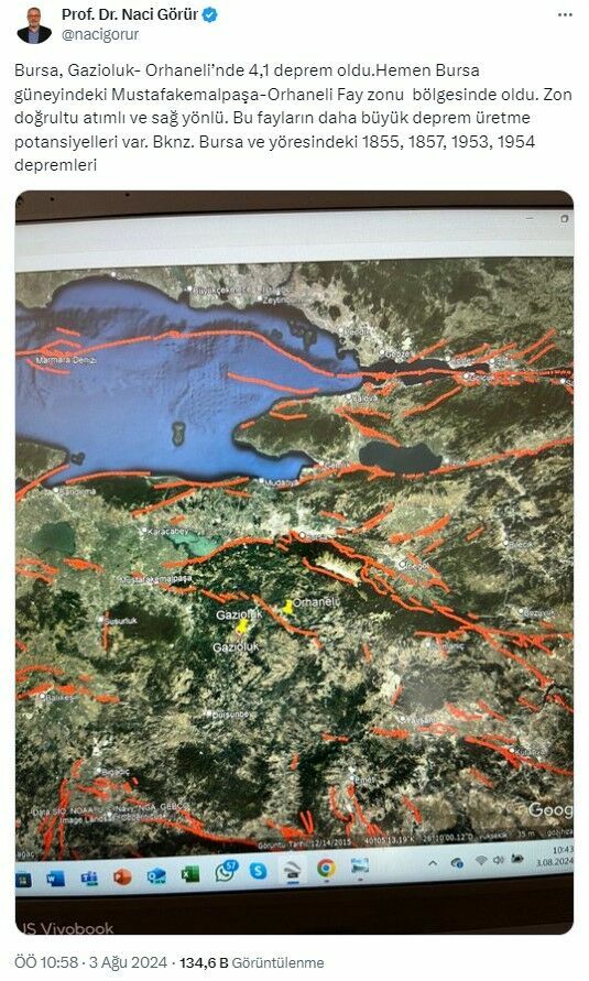 Naci Görür'den Bursa depremi için korkutan uyarı