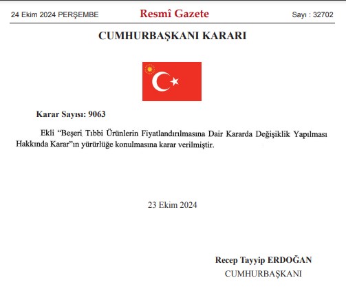 İlaca Zam Yolda! Resmi Gazete'de Yayımlandı