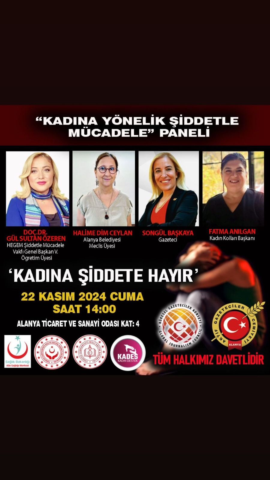 Başkaya Alanya’da Kadına Yönelik Şiddetle Mücadele Paneli’nde